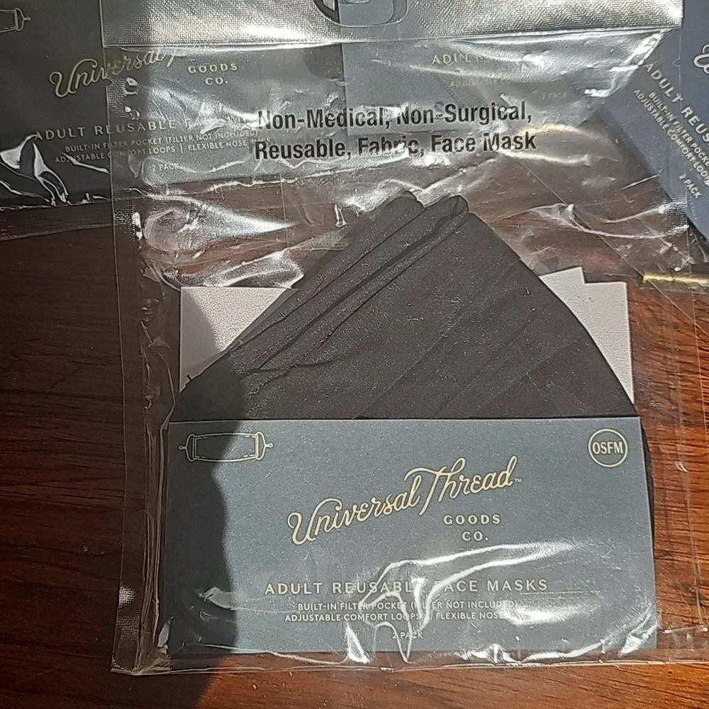 NEW Universal Thread 7 packs of 2 adult face masks total of 14 cloth reusable